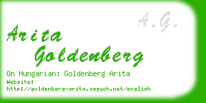 arita goldenberg business card